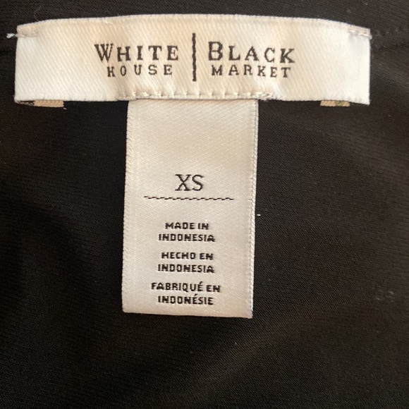 White House Black Market Black Romper SZ XS EUC - Picture 10 of 11